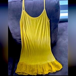 Yellow No Sleeve Dress